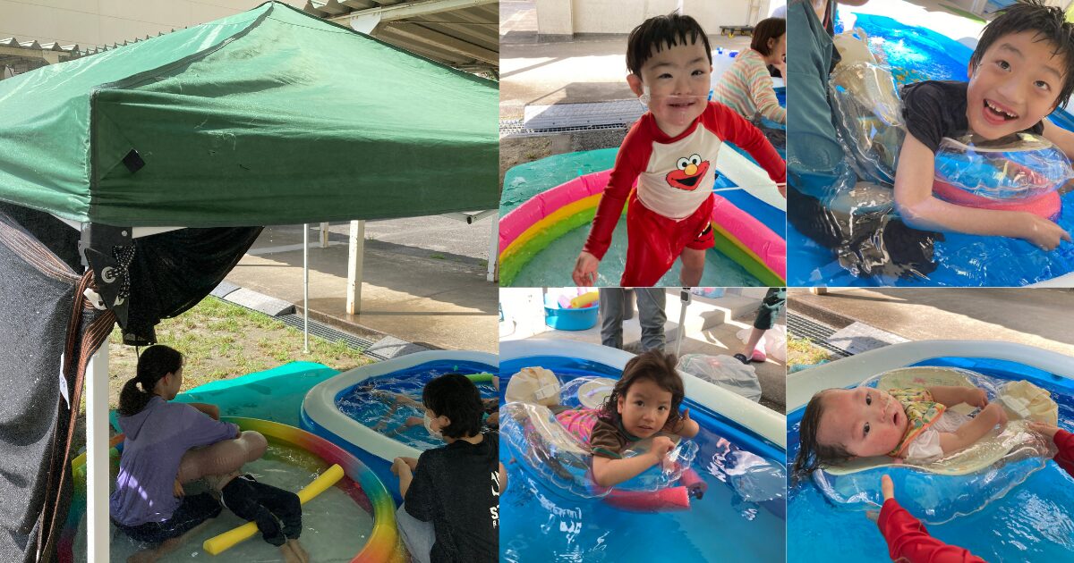 こどもたちもたっぷりの水でのびのびと楽しんでいます！