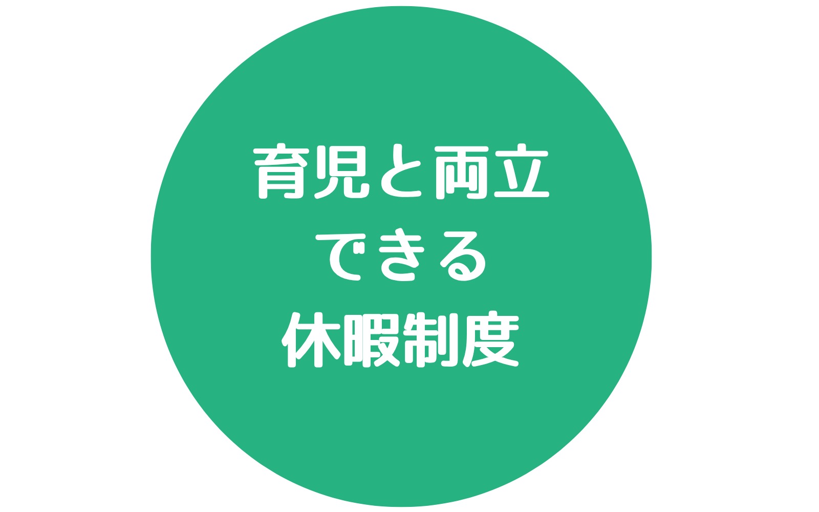 産前産後休暇、育児休暇や家族看護休暇など、ライフイベントとキャリアを両立させるための制度が整っています。